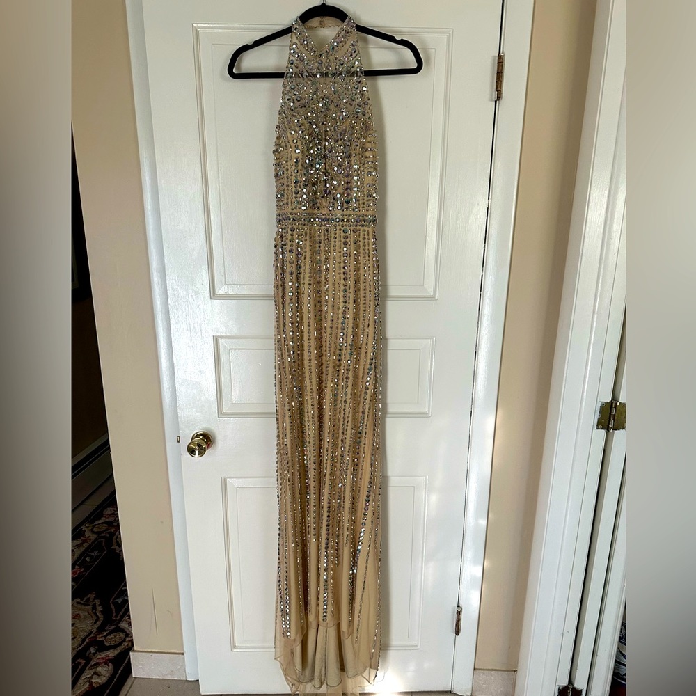 Sherri Hill, Size 2, Blush Color Embellished Gown